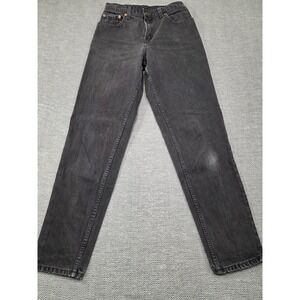Levi's‎ 551 Jeans Women's Relaxed Fit Tapered Leg Black Denim Size 4 Medium